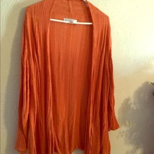 Burnt orange Avenue cardigan. Size 22/24